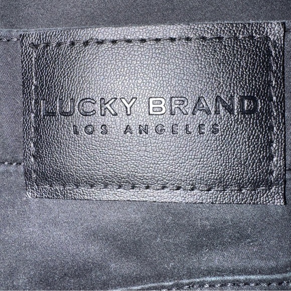 Lucky Brand 121 Slim Straight Black Jeans 36x30 Mens - Picture 4 of 7